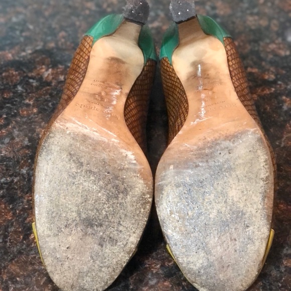 Kate Spade Louisa Faux Snake Heels - Picture 10 of 15